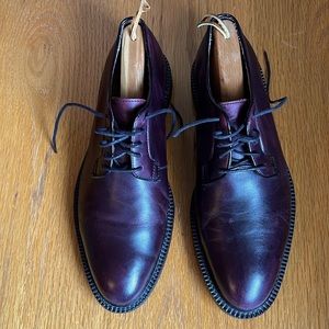 Cordovan Plain Toe Oxfords Size 10M